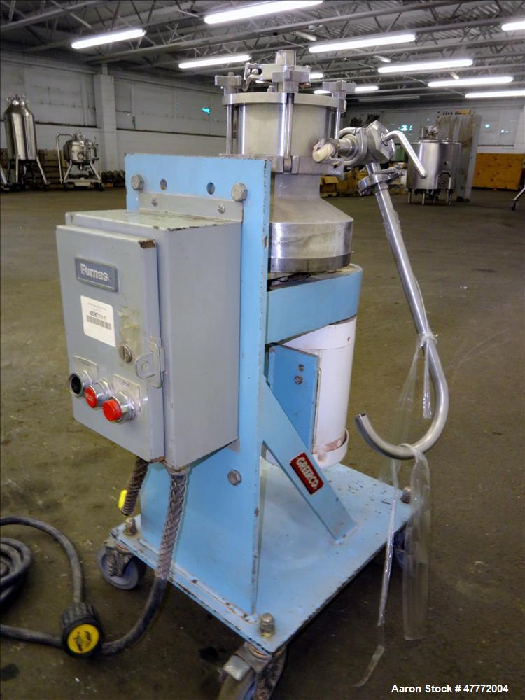 Used Greerco Vertical Colloid Mill, Model W250VB