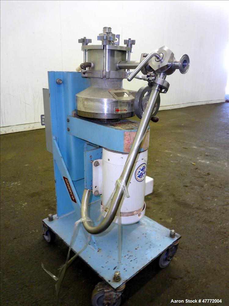 Used Greerco Vertical Colloid Mill, Model W250VB