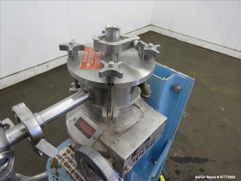 Used Greerco Vertical Colloid Mill, Model W250VB