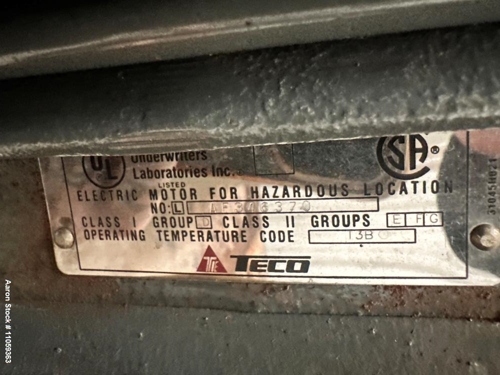 Used Greerco High Shear Mixer/ In-Line Colloid Mill, Model W500V. Horizontally mounted