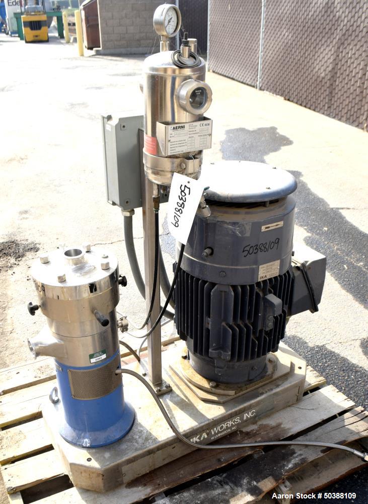 Used- IKA Works Dispax Reactor High Shear Inline Disperser, Model DR 2000/10, Stainless Steel. Nominal flow rate 35 gallons ...