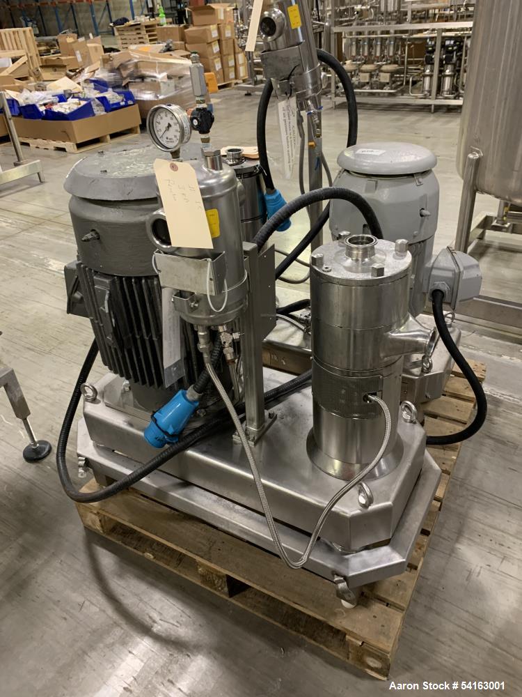 Used IKA Works Stainless Steel Dispax Reactor/Homogenizer High Shear Mixer, Model DR 2000/10-3A/CIP. 35 gpm maimum flow rate.