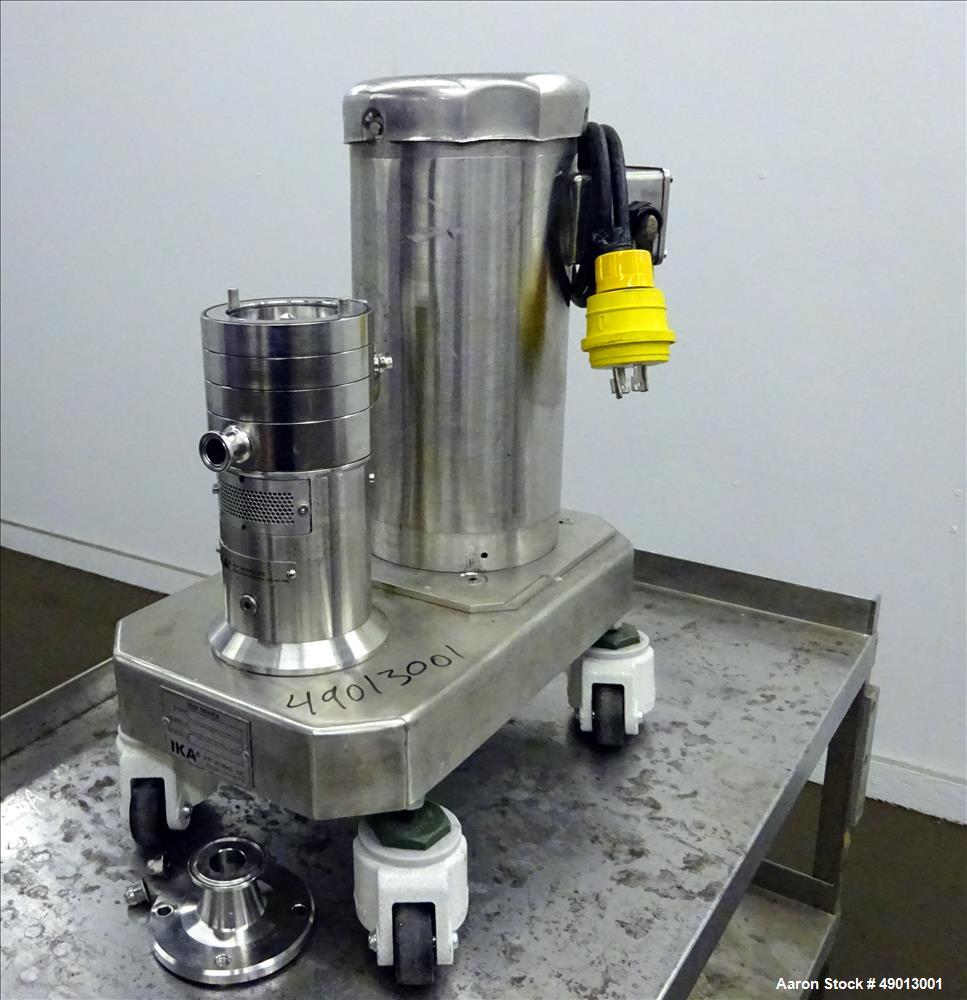 Used IKA Works Labor-Pilot 2000/4 Inline Mixer, Model DR2000/4, 316 Stainless S