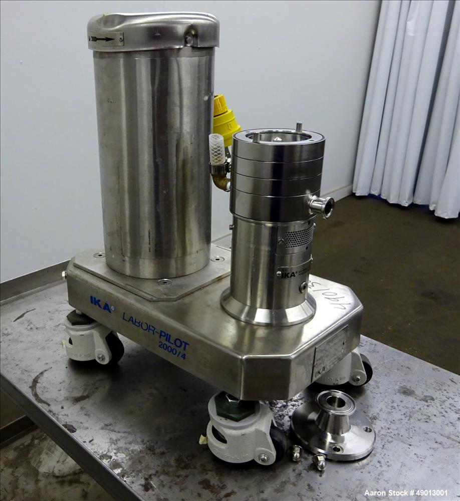 Used IKA Works Labor-Pilot 2000/4 Inline Mixer, Model DR2000/4, 316 Stainless S