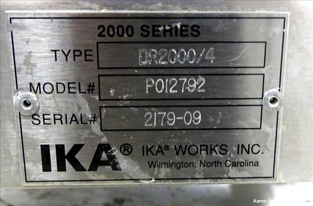 Used IKA Works Labor-Pilot 2000/4 Inline Mixer, Model DR2000/4, 316 Stainless S