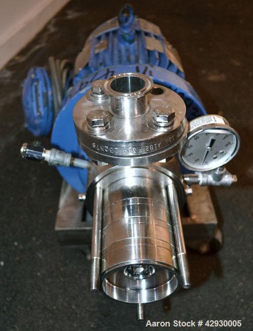 Used IKA Works Inline Dispax Reactor/High Shear, High Speed Disperser, Model DR3-6/6A, 316 Stainless Steel. Approximate 1" diameter x 4" long horizontal cutting chamber. Includes rotor/stator, and ja...