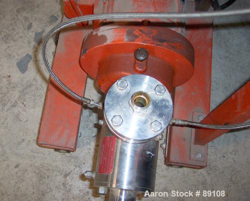 Used IKA Works Dispax Reactor/High Shear, High Speed Disperser, Model DR3-6/6A, stainless steel. Approximate 4" diameter x 6" long horizontal jacketed cutting chamber rated approximately 195 psi at 2...