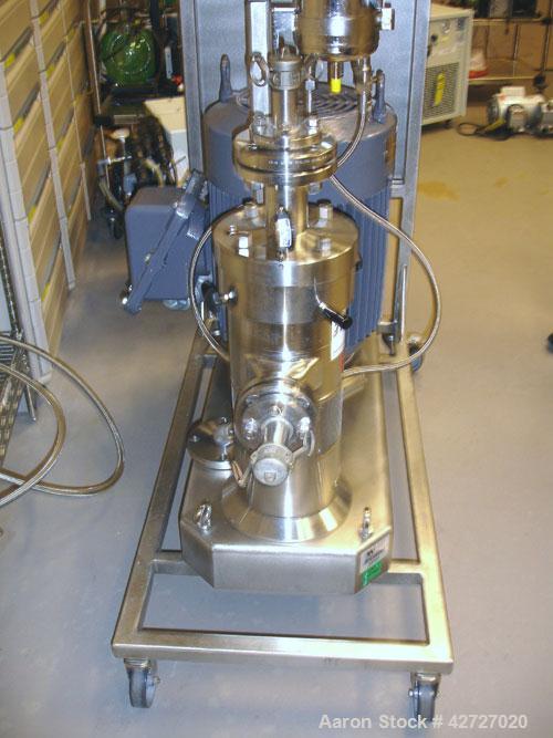 Used IKA Works Colloid Mill, Model Dispax, Type MK2000/10, Stainless Steel. Rated 6 bar max pressure, 160 C max temperature, 50000 mPas max viscosity, 7500 liter/hour throughput, mechanical seal with...