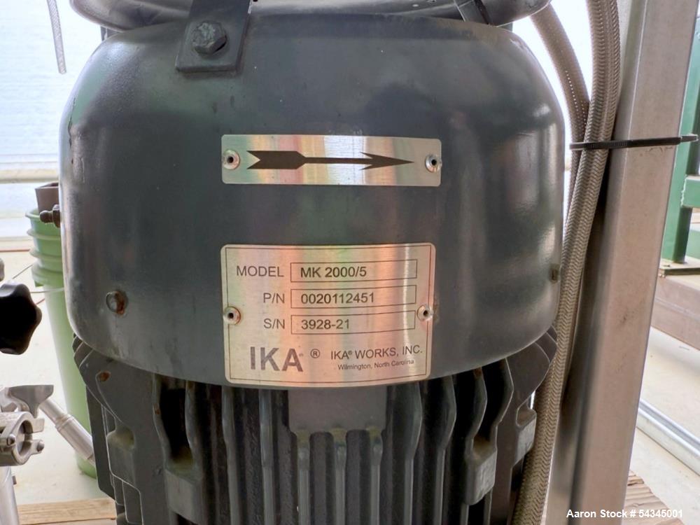 Used IKA Works Colloid Mill MK2000/5 – 10 HP High-Shear Inline Mill, 10,000 RPM