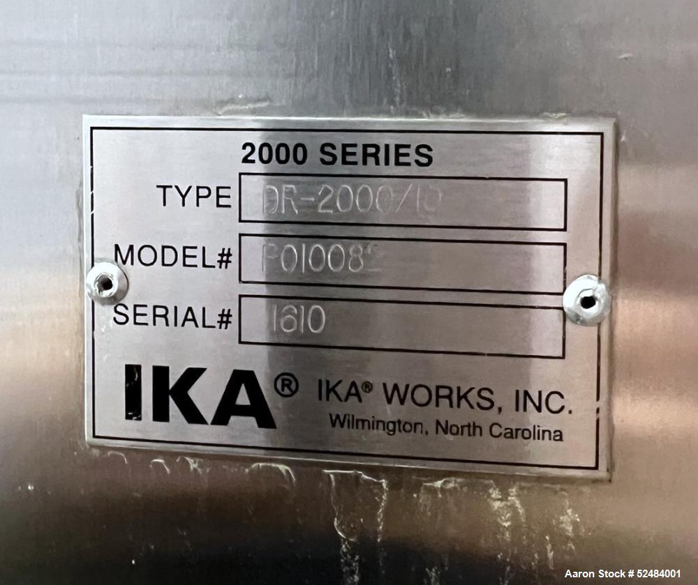 Unused IKA Works Dispax-Reactor DR-2000/10 3-Stage Inline Disperser System