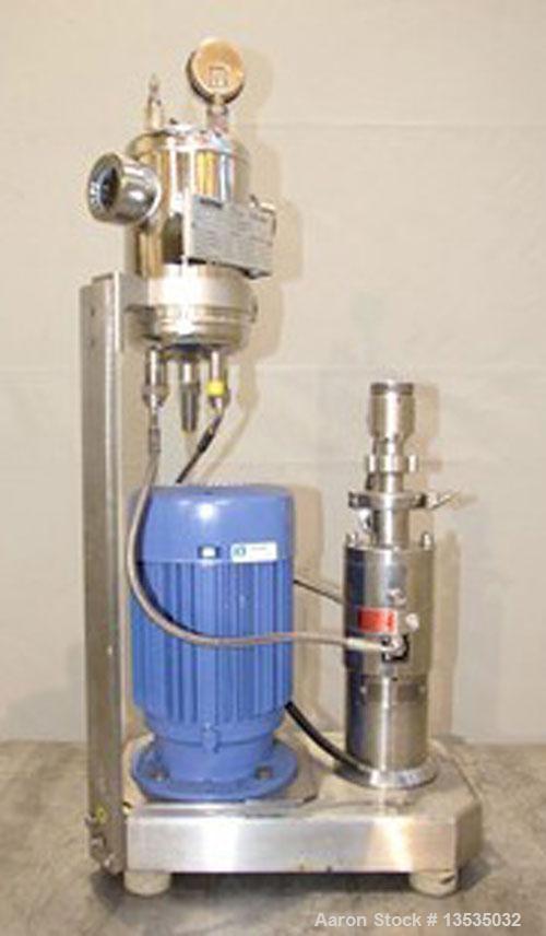 Used-IKA Pilot Process 2000/4 Continuous Colloid Mill, stainless steel.  5.5 hp/4 kW motor, 2910 rpm, 220/380V, 50 hz. Gearb...