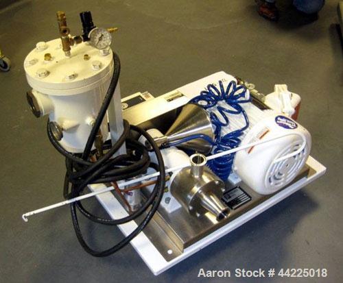 Used Premier Inline Mill, Model MXS-3, Stainless Steel. 5 Hp, 208-230/460 volt, 3475 rpm motor. With seal pot, start/stop switch. Built 2/2008, serial #448264-08.