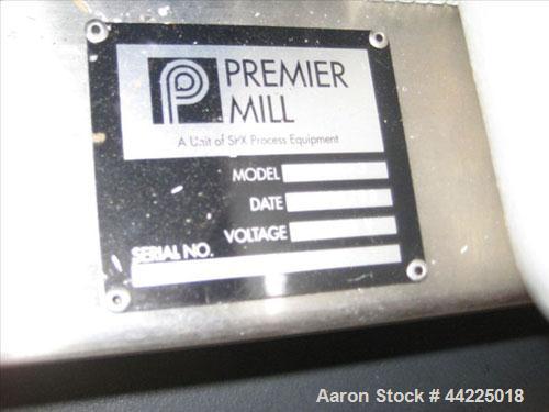 Used Premier Inline Mill, Model MXS-3, Stainless Steel. 5 Hp, 208-230/460 volt, 3475 rpm motor. With seal pot, start/stop switch. Built 2/2008, serial #448264-08.