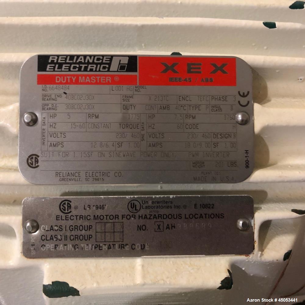 Used Quadro Model U20 Colloid Mill. Approximate capacity up to 4250 pounds an hour. Top feed, bottom discharge. Mounted on stainless steel frame with casters. Has 5HP 3/60/230/460V Reliance Drive UL ...