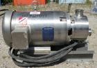 Used Admix Inline High Shear Pump, Model BSP 24C, 316 Stainless Steel. Approximately 10 to 30 gallons per minute capacity, tip speed 41 feet per second. 2.4