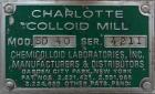 Used Charlotte SD-40 Stainless Steel Inline Colloid Mill | 40 HP High Shear Milling System