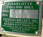 USED: Charlotte colloid mill, model SD2, 316 stainless steel, sanitary design. Jacketed chamber. Approx 2-3/4