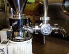 Used Fryma Colloid Mill, Model MZ 50/A, stainless steel construction, rated 4 bar internal, jacketed for 7 bar with .75 kW, 3430 rpm, 460 volt motor. Serial #M12454.