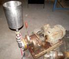 Used Gaulin Colloid Mill, Type 4D, stainless steel. Top feed hopper. 1 1/2