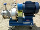 USED: Greerco horizontal inline colloid mill, model W250H, 316 stainless steel. Jacketed housing rated 90 psi at 300 deg F. Max inlet pressure 100 psi. Approximate 2-1/2