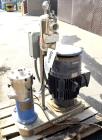 Used IKA Works Dispax Reactor High Shear Inline Disperser, Model DR 2000/10, Stainless Steel. Nominal flow rate 35 gallons per minute, nominal tip speed 4500 feet per minute. Driven by a 30hp, 3/60/2...