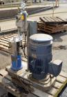 Used IKA Works Dispax Reactor High Shear Inline Disperser, Model DR 2000/10, Stainless Steel. Nominal flow rate 35 gallons per minute, nominal tip speed 4500 feet per minute. Driven by a 30hp, 3/60/2...