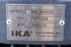 Used IKA Works Inline Colloid Mill, Model MK 2000/20