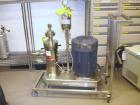 Used IKA Works Colloid Mill, Model Dispax, Type MK2000/10, Stainless Steel. Rated 6 bar max pressure, 160 C max temperature, 50000 mPas max viscosity, 7500 liter/hour throughput, mechanical seal with...