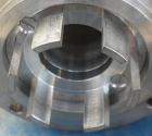 Used IKA Works Colloid Mill, Type MK2000/4, 304 Stainless Steel. Rated approximately 1.5 gallons per minute nominal flow. Jacketed chamber 2-1/2