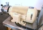 Used Probst & Class PUC Colloid Mill, Type K160/E, 316 Stainless Steel. Approximate 5’’ diameter chamber with a manually adjustable rotor and stator. 3-3/4’’ Threaded inlet and outlet. Driven by a 20...