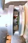 Used Probst & Class PUC Colloid Mill, Type K160/E, 316 Stainless Steel. Approximate 5’’ diameter chamber with a manually adjustable rotor and stator. 3-3/4’’ Threaded inlet and outlet. Driven by a 20...
