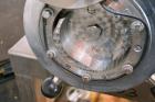 Used Probst & Class PUC Colloid Mill, Type K160/E, 316 Stainless Steel. Approximate 5’’ diameter chamber with a manually adjustable rotor and stator. 3-3/4’’ Threaded inlet and outlet. Driven by a 20...
