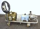 Used Waukesha Colloid Mill, Model MS, 316 Stainless Steel.  Nominal capacity 6.5 to 33.3 gallons per minute depending on product.  Approximately 7-1/8” diameter X 4-1/2” deep tapered chamber, manuall...