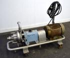 Used Waukesha Colloid Mill, Model MS, 316 Stainless Steel.  Nominal capacity 6.5 to 33.3 gallons per minute depending on product.  Approximately 7-1/8” diameter X 4-1/2” deep tapered chamber, manuall...