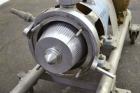 Used Waukesha Colloid Mill, Model MS, 316 Stainless Steel.  Nominal capacity 6.5 to 33.3 gallons per minute depending on product.  Approximately 7-1/8” diameter X 4-1/2” deep tapered chamber, manuall...