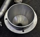 Used Waukesha Colloid Mill, Model MS, 316 Stainless Steel.  Nominal capacity 6.5 to 33.3 gallons per minute depending on product.  Approximately 7-1/8” diameter X 4-1/2” deep tapered chamber, manuall...