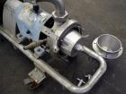 Used Waukesha Colloid Mill, Model MS, 316 Stainless Steel.  Nominal capacity 6.5 to 33.3 gallons per minute depending on product.  Approximately 7-1/8” diameter X 4-1/2” deep tapered chamber, manuall...