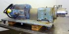 Used Waukesha Inline Shear Pump, Model SP4, 316 Stainless Steel.  Nominal capacity to 30 gallons per minute at 150 psi at 3600 rpm to 300 degrees F.  2-1/2” Threaded inlet/outlet.  Approximately 4-1/...