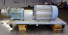 Used Waukesha Inline Shear Pump, Model SP4, 316 Stainless Steel.  Nominal capacity to 30 gallons per minute at 150 psi at 3600 rpm to 300 degrees F.  2-1/2” Threaded inlet/outlet.  Approximately 4-1/...