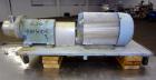 Used- Waukesha Inline Shear Pump, Model SP4, 316 Stainless Steel.  Nominal capacity to 30 gallons per minute at 150 psi at 3...