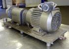Used Waukesha Inline Shear Pump, Model SP4, 316 Stainless Steel. Nominal capacity to 30 gallons per minute at 150 psi at 3600 rpm to 300 degrees F. 2-1/2” Threaded inlet/outlet. Approximate 4-1/2” di...