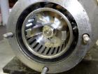 Used Waukesha Inline Shear Pump, Model SP4, 316 Stainless Steel. Nominal capacity to 30 gallons per minute at 150 psi at 3600 rpm to 300 degrees F. 2-1/2” Threaded inlet/outlet. Approximate 4-1/2” di...