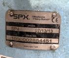 Used SPX Waukesha Shear Pump, Model SP4, 316 Stainless Steel. Nominal capacity 30 GPM (114 liters/min). Maximum housing pressure 150psi. Nominal speed 3600rpm. 2