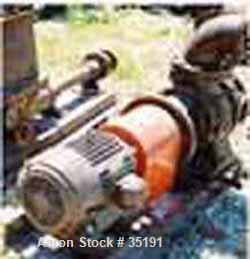 Used- Dorrco Sulzer Disintegrator, 8" x 6", Carbon Steel. 10 hp U.S. motor, 230/460/3/ 60/1155 rpm, 256 T-frame.