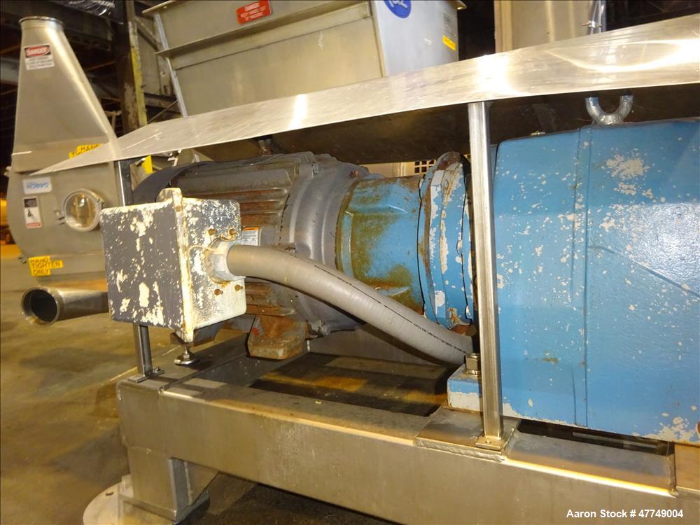 Used Rietz Bepex Extructor Extrud-O-Mix, Model RE-24-K9E943, 304/316 Stainless