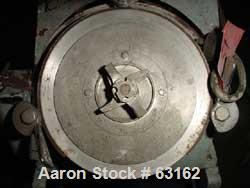 Used Rietz Angle Disintegrator, Model RADK-4, Stainless Steel. 4" Diameter rotor, 3" inlet and discharge, 1.5/7.5 hp motor 3/60/220 volt, 3490-1750 rpm, belt driven motor, 4:1 reduction giving speeds...
