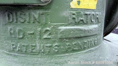 Used Carbon Steel Rietz Vertical Disintegrator, Model RD-12