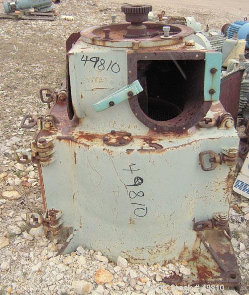 Used Rietz Vertical Disintegrator, Model RD18, Carbon Steel. Chamber measures approximately 18" diameter x 16" deep.  Screen perforations 7/16" diameter. Driven by a 150 hp, 3/60/230/460 volt, 3530 r...