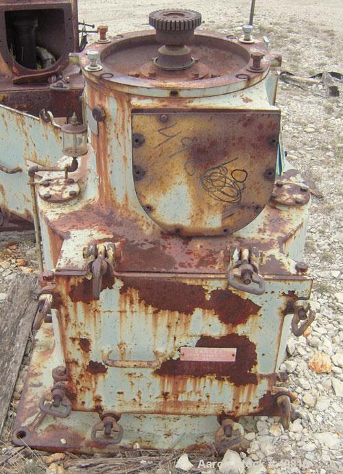 Used Rietz Vertical Disintegrator, Model RD18, Carbon Steel. Chamber measures approximately 18" diameter x 16" deep.  Screen perforations 7/16" diameter. Driven by a 150 hp, 3/60/230/460 volt, 3530 r...