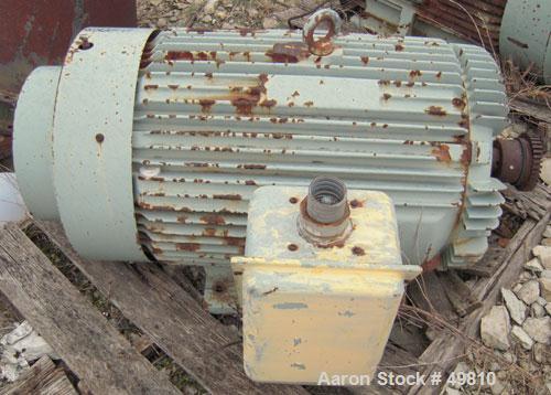 Used Rietz Vertical Disintegrator, Model RD18, Carbon Steel. Chamber measures approximately 18" diameter x 16" deep.  Screen perforations 7/16" diameter. Driven by a 150 hp, 3/60/230/460 volt, 3530 r...